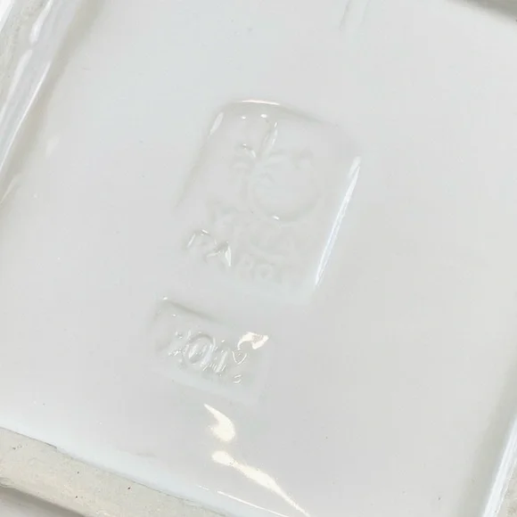 YRIA PAROS • White Handmade Greek Square Serving Plate - Picture 11 of 13